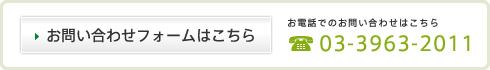 お問い合わせフォームはこちら　お電話でのお問い合わせは 03-3963-2011